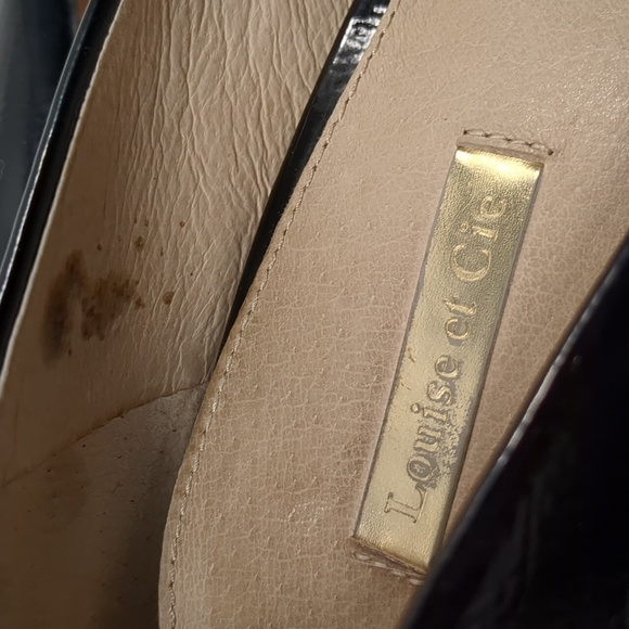 Louise et Cie Landon Block Heel Pumps Black Size 10 - Picture 8 of 8